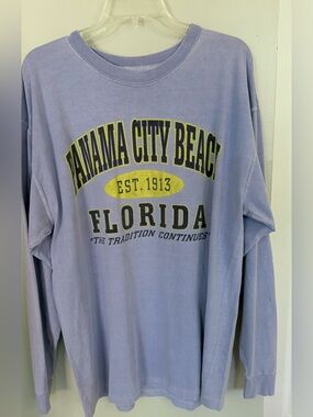Vintage Wise Guy Panama City Beach Florida 90s LS T-Shirt Y2K Men's XL Tradition